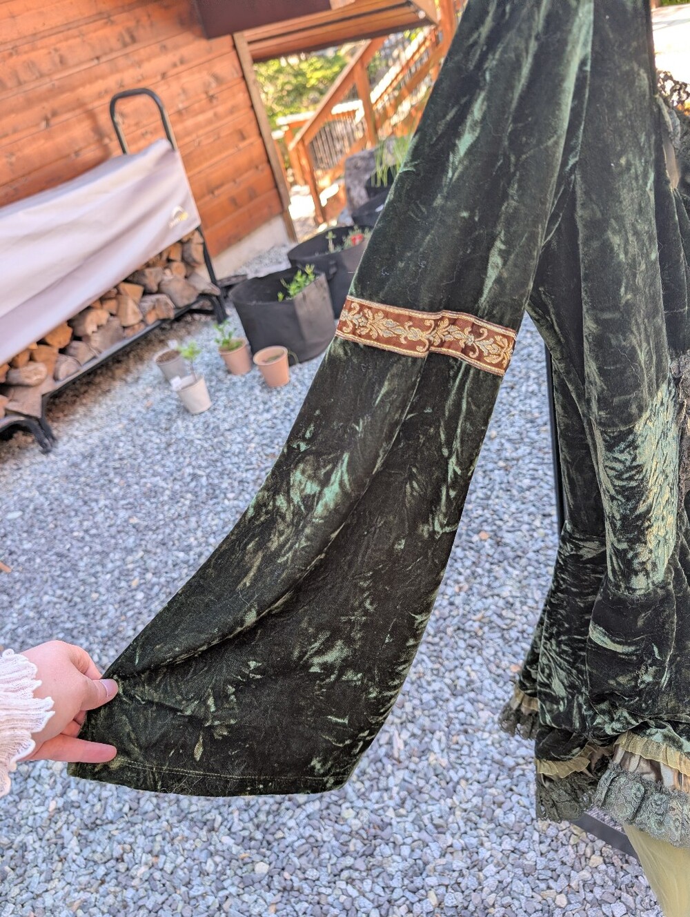 NWT 3X Myths & Legends Green Velour Mini Dress (Dolls Kill) - Picture 11 of 13
